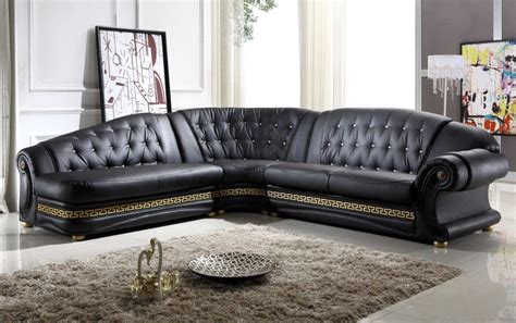 versace white leather sofa|Versace living room sofa set.